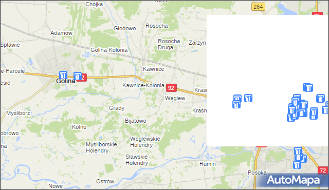 mapa Węglew, Węglew na mapie Targeo