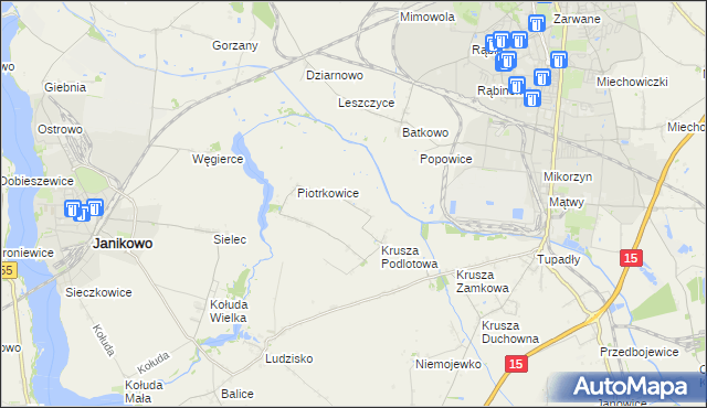 mapa Żalinowo, Żalinowo na mapie Targeo