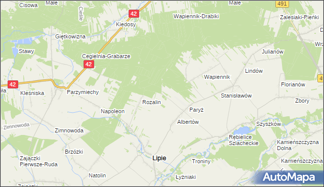 mapa Chałków, Chałków na mapie Targeo