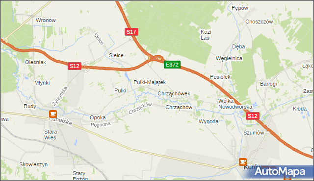 mapa Chrząchówek, Chrząchówek na mapie Targeo