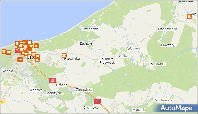 mapa Dalimierz Przewłocki, Dalimierz Przewłocki na mapie Targeo