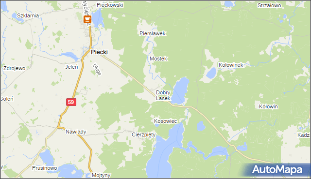 mapa Dobry Lasek, Dobry Lasek na mapie Targeo