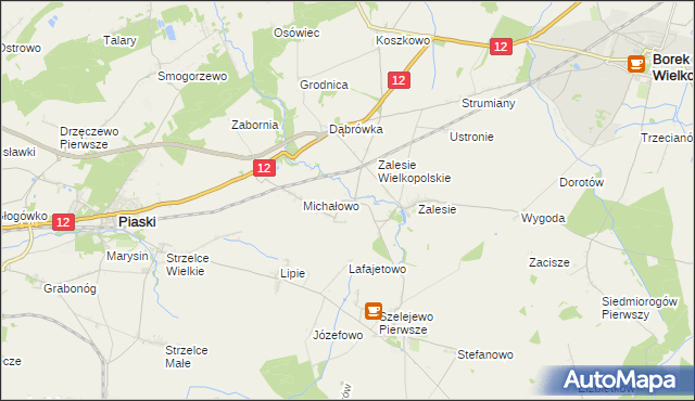 mapa Drogoszewo gmina Piaski, Drogoszewo gmina Piaski na mapie Targeo