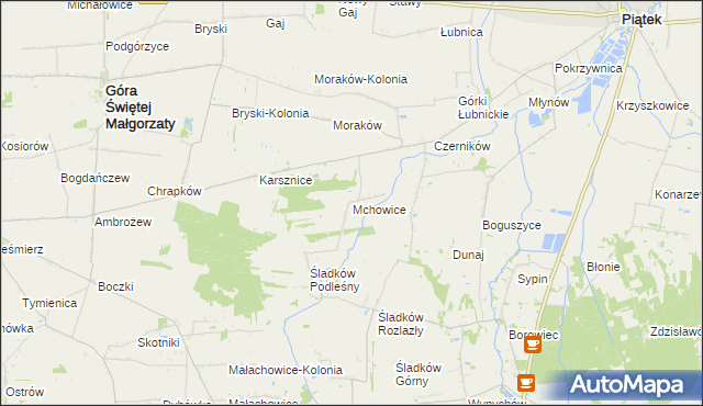 mapa Mchowice, Mchowice na mapie Targeo