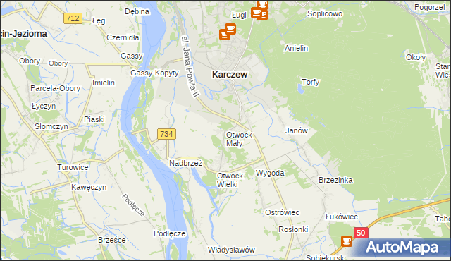 mapa Otwock Mały, Otwock Mały na mapie Targeo