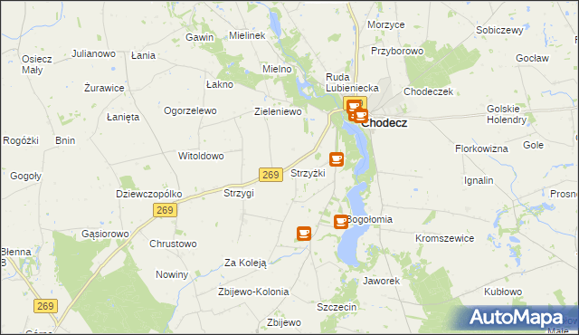 mapa Strzyżki, Strzyżki na mapie Targeo