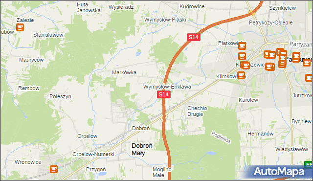 mapa Szczerki, Szczerki na mapie Targeo