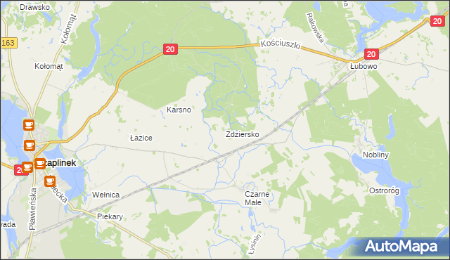 mapa Zdziersko, Zdziersko na mapie Targeo