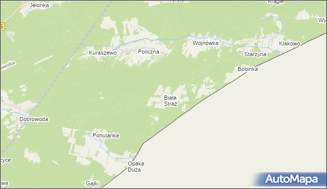 mapa Biała Straż, Biała Straż na mapie Targeo