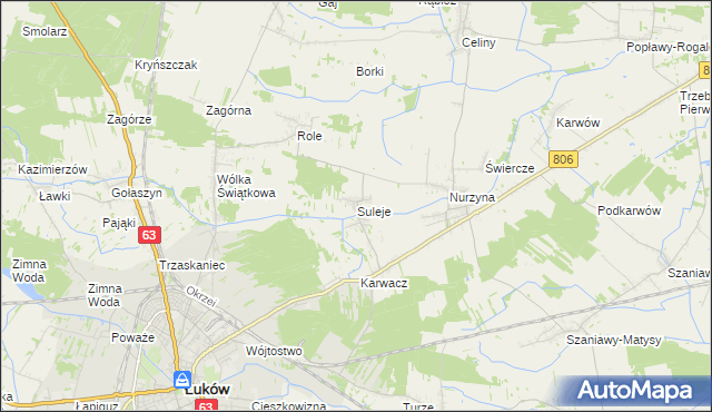 mapa Suleje, Suleje na mapie Targeo