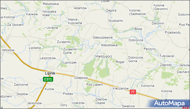 mapa Międzygórz, Międzygórz na mapie Targeo