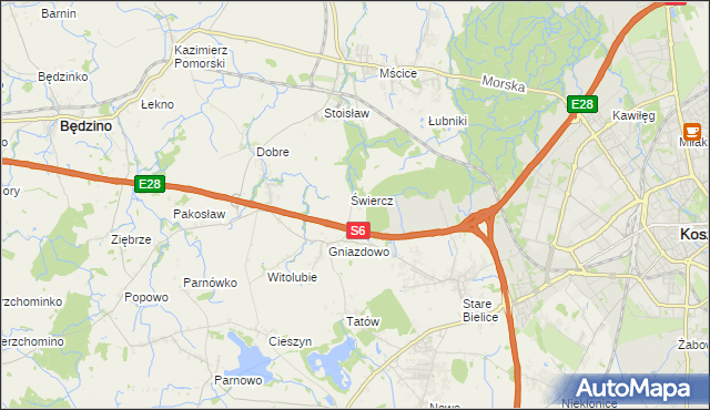 mapa Starki, Starki na mapie Targeo