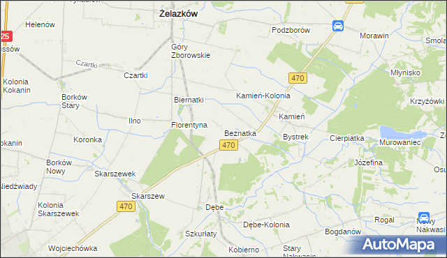 mapa Beznatka, Beznatka na mapie Targeo