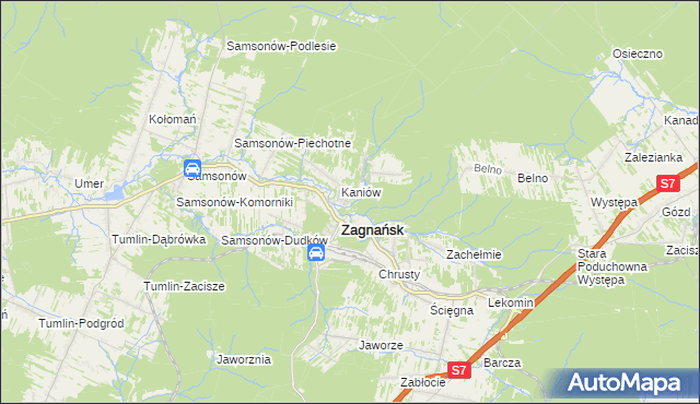 mapa Osiedle Kaniów, Osiedle Kaniów na mapie Targeo