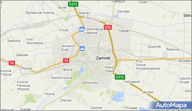 mapa zamościa samochodowa Bezdotykowa   Myjnia samochodowa w Zamościu :: Myjnia samochodowa 