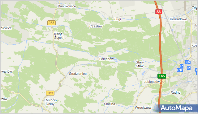 mapa Lelechów, Lelechów na mapie Targeo