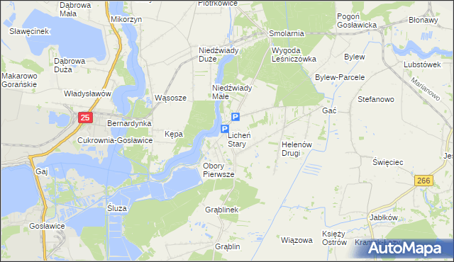 mapa Licheń Stary, Licheń Stary na mapie Targeo
