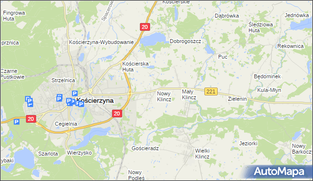 mapa Nowy Klincz, Nowy Klincz na mapie Targeo