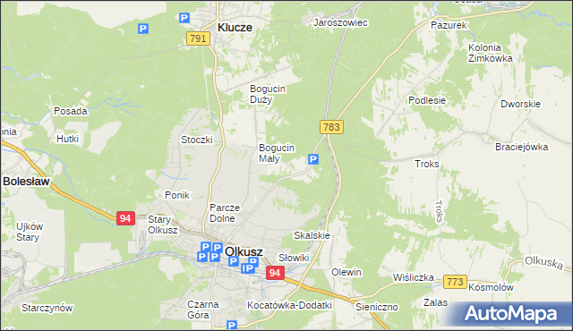 mapa Rabsztyn, Rabsztyn na mapie Targeo