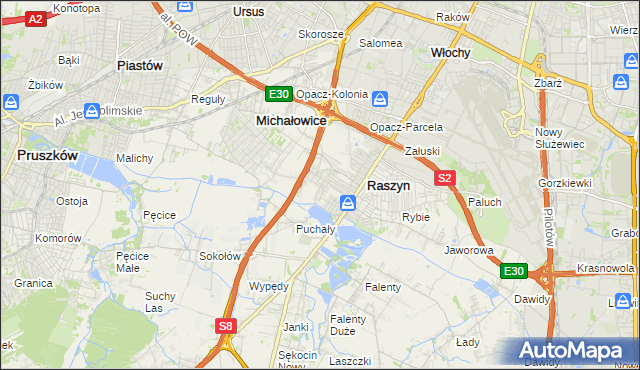 mapa Nowe Grocholice, Nowe Grocholice na mapie Targeo
