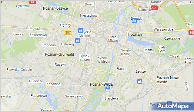 mapa Rynek Wildecki, Rynek Wildecki na mapie Targeo