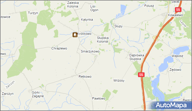 mapa Ciężkowo, Ciężkowo na mapie Targeo