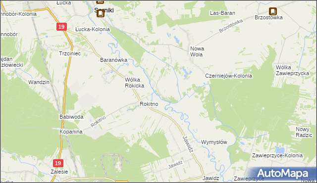 mapa Czerniejów gmina Serniki, Czerniejów gmina Serniki na mapie Targeo