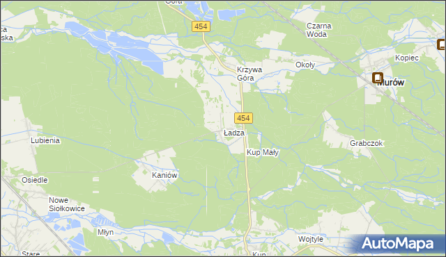 mapa Ładza, Ładza na mapie Targeo