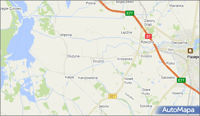 mapa Lisów gmina Elbląg, Lisów gmina Elbląg na mapie Targeo