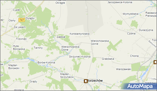 mapa Stare Wierzchowiska, Stare Wierzchowiska na mapie Targeo
