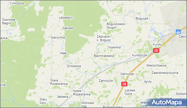 mapa Bachmatówka, Bachmatówka na mapie Targeo