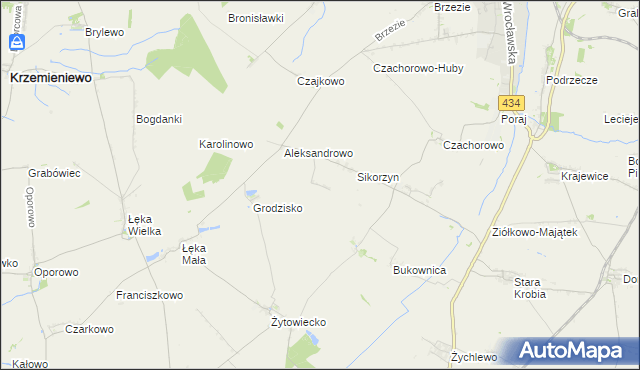 mapa Huby Pijanowskie, Huby Pijanowskie na mapie Targeo