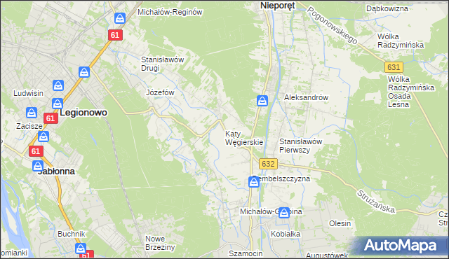 mapa Kąty Węgierskie, Kąty Węgierskie na mapie Targeo
