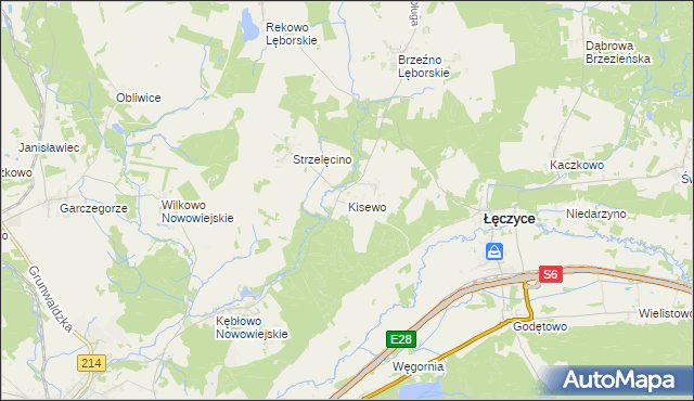 mapa Kisewo, Kisewo na mapie Targeo