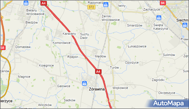 mapa Mędłów, Mędłów na mapie Targeo
