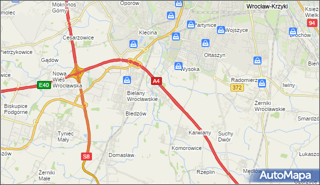 mapa Ślęza, Ślęza na mapie Targeo