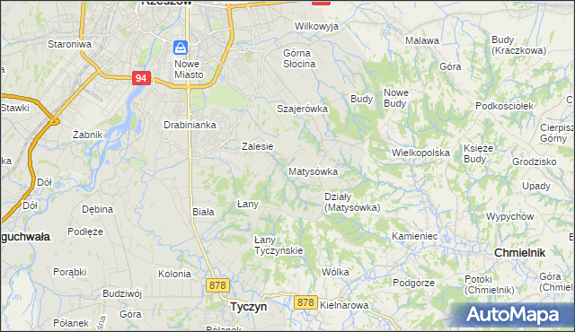 mapa Matysówka, Matysówka na mapie Targeo