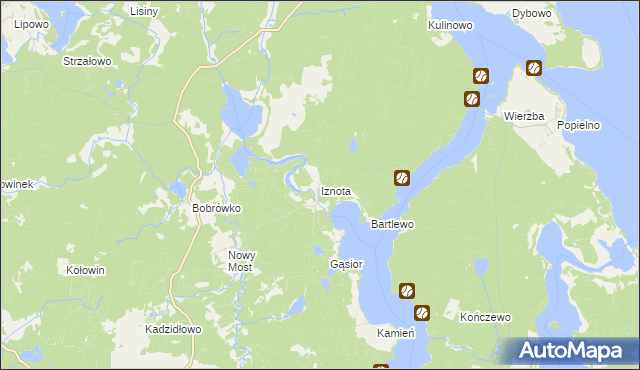 mapa Iznota, Iznota na mapie Targeo