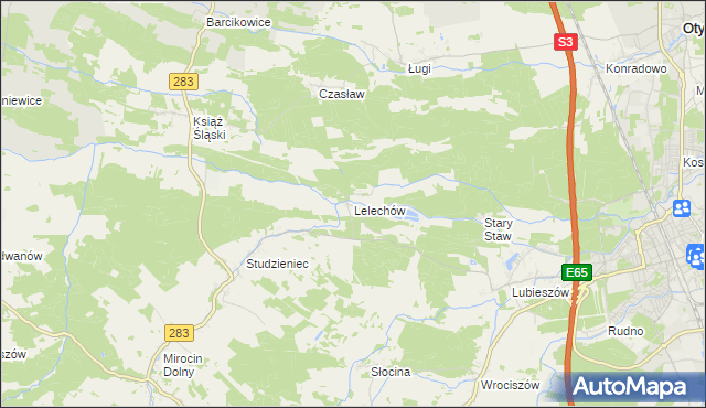 mapa Lelechów, Lelechów na mapie Targeo