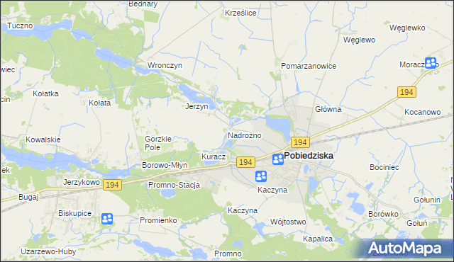 mapa Nadrożno, Nadrożno na mapie Targeo