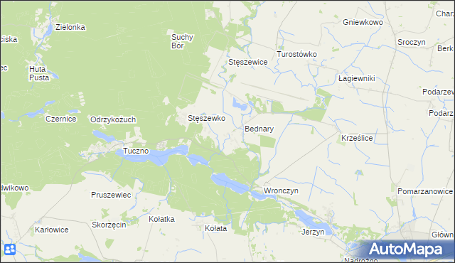 mapa Wronczynek, Wronczynek na mapie Targeo