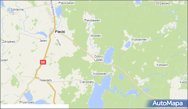 mapa Dobry Lasek, Dobry Lasek na mapie Targeo