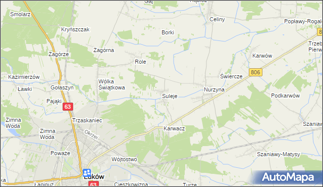 mapa Suleje, Suleje na mapie Targeo