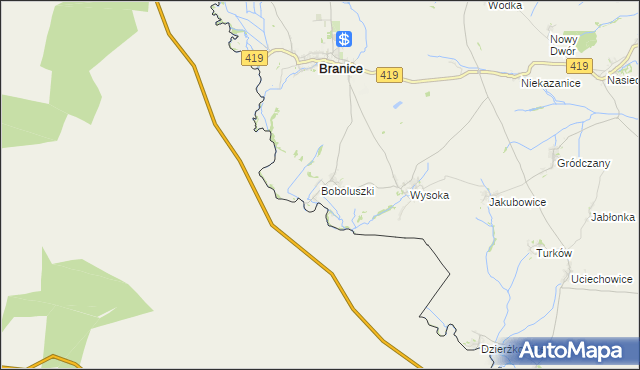 mapa Boboluszki, Boboluszki na mapie Targeo