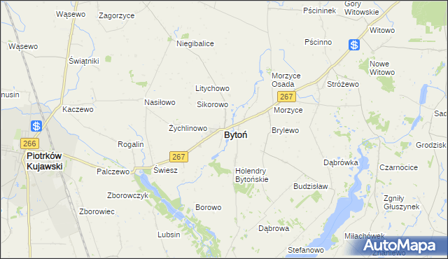 mapa Bytoń, Bytoń na mapie Targeo