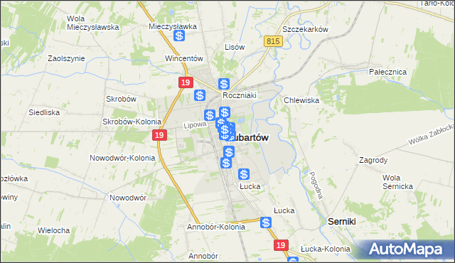 mapa Lubartów, Lubartów na mapie Targeo