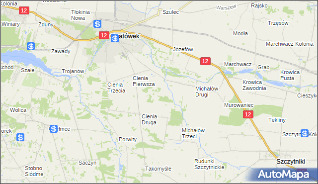 mapa Michałów Czwarty, Michałów Czwarty na mapie Targeo