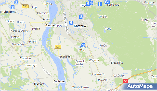 mapa Otwock Mały, Otwock Mały na mapie Targeo