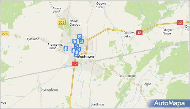 mapa Przyczyna Dolna, Przyczyna Dolna na mapie Targeo