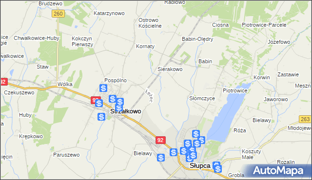 mapa Słomczyce-Huby, Słomczyce-Huby na mapie Targeo